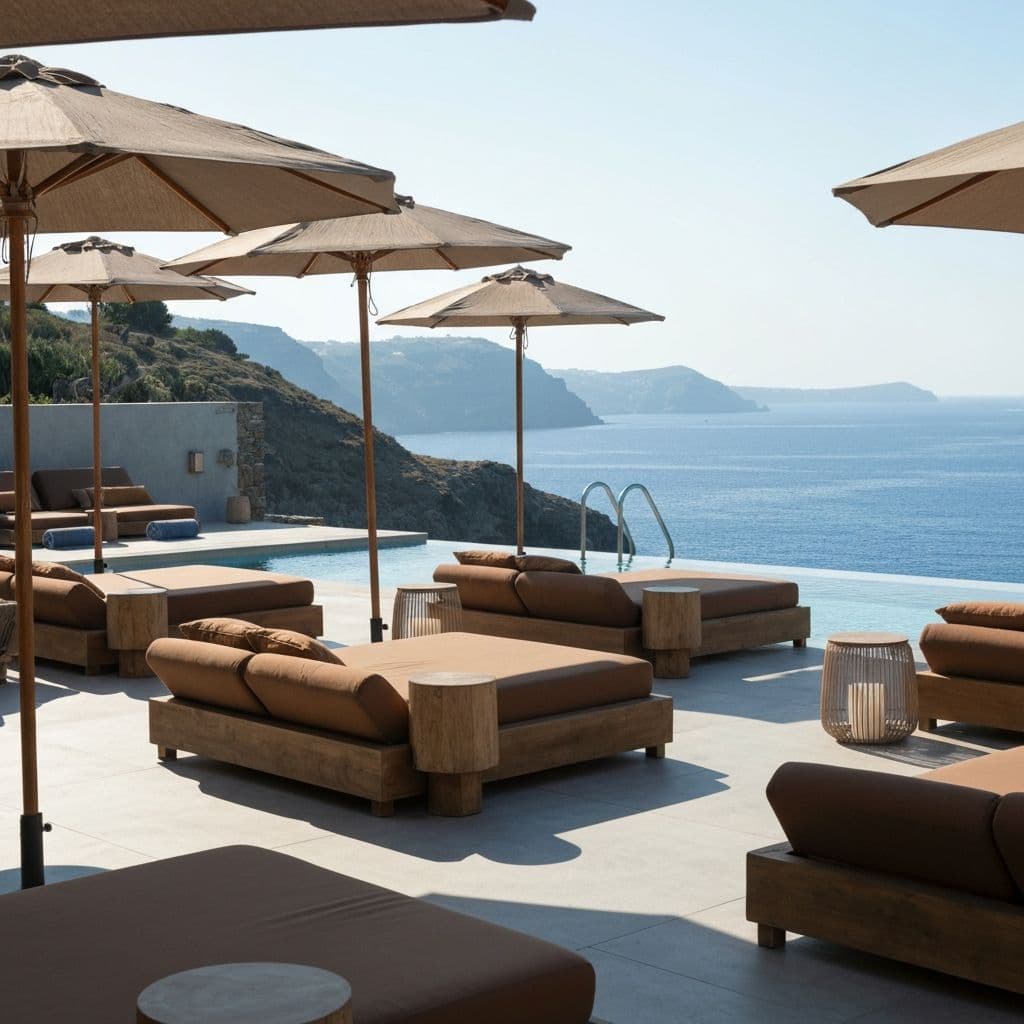 Area lounge a bordo piscina